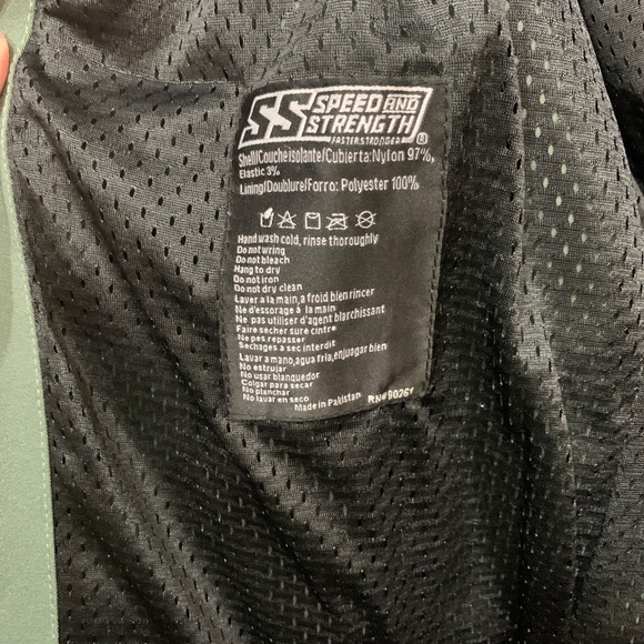 Speed And Strength Fame And Fortune Hooded Motorcycle Jacket Mens US Small - Picture 12 of 16